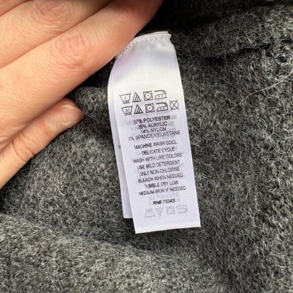 Jessica Simpson Coquette Grey Bow Sweater - Picture 3 of 4